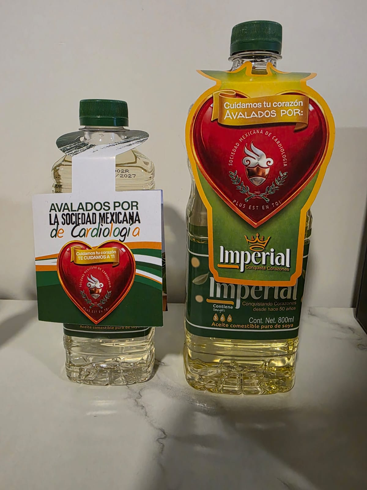 Aceite Imperial con respaldo de la Sociedad Mexicana de Cardiología